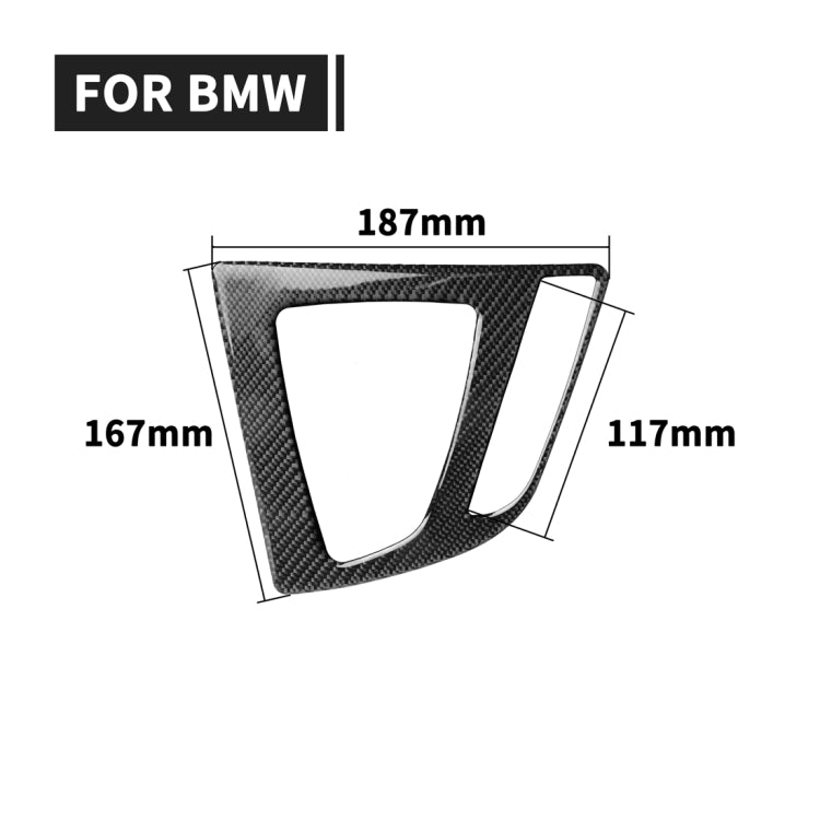 Car Carbon Fiber Gear Position Panel Decorative Sticker for BMW 2013-2017 3 Series F30 / 3GTSeries F34, Right Drive - Car Interior Mouldings by buy2fix | Online Shopping UK | buy2fix