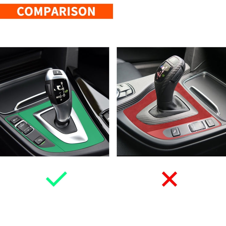 Car Carbon Fiber Gear Position Panel Decorative Sticker for BMW 2013-2017 3 Series F30 / 3GTSeries F34, Right Drive - Car Interior Mouldings by buy2fix | Online Shopping UK | buy2fix