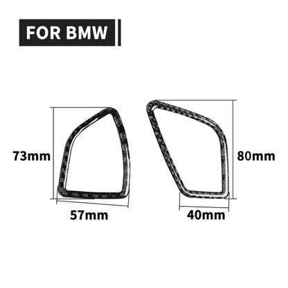 2 PCS Car Carbon Fiber Dashboard Air Outlet Decorative Sticker for BMW 3 Series F30 2013-2018 / 3GTSeries F34 2013-2017, Right Drive - Car Interior Mouldings by buy2fix | Online Shopping UK | buy2fix