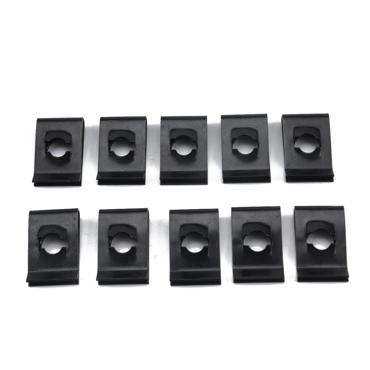 120 PCS Black U Nut Kit Spire Clips No.14 Zinc Speed Fasteners Lug Nuts - Nuts & Bolts by buy2fix | Online Shopping UK | buy2fix