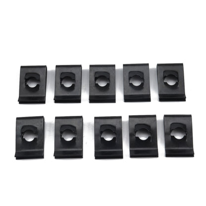 120 PCS Black U Nut Kit Spire Clips No.14 Zinc Speed Fasteners Lug Nuts - Nuts & Bolts by buy2fix | Online Shopping UK | buy2fix