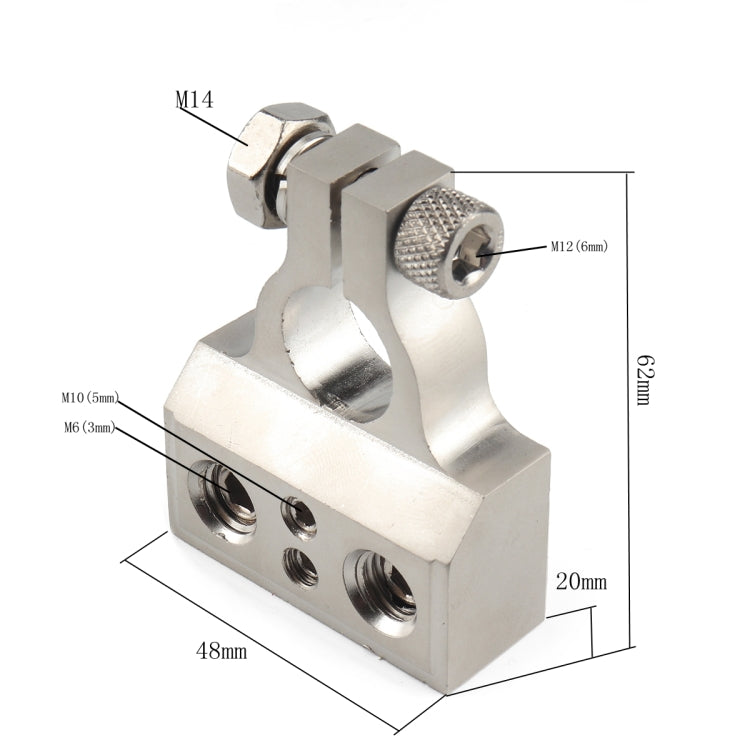 2 PCS Positive and Negative Car Metal Battery Connectors Terminals Clamps Clips with Kits - Booster Cable & Clip by buy2fix | Online Shopping UK | buy2fix