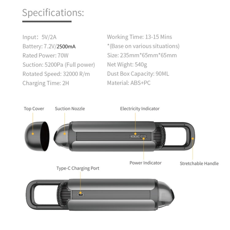 Car Portable Handheld Powerful Vacuum Cleaner by buy2fix