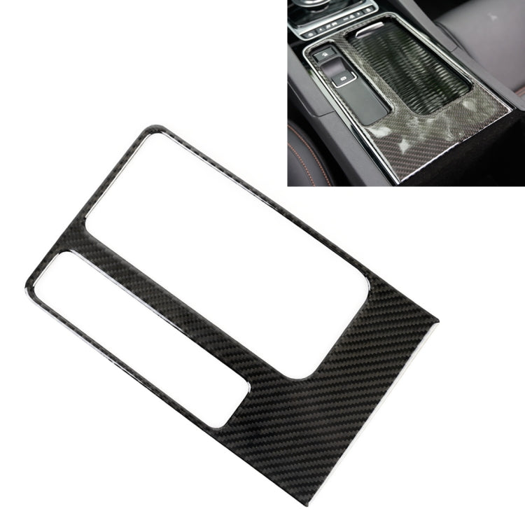 B Style Carbon Fiber Car Water Cup Decorative Sticker for Jaguar F-PACE 2016-2020 by buy2fix