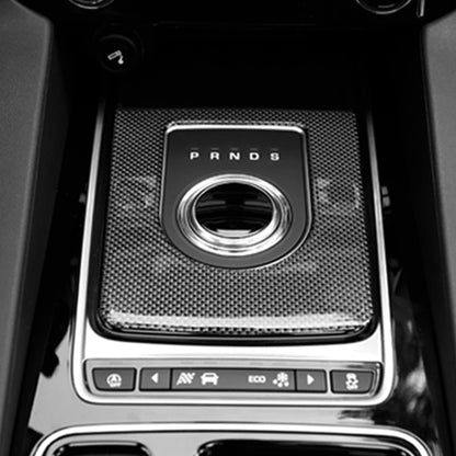 Carbon Fiber Car Gear Frame Decorative Sticker for Jaguar F-PACE 2016-2020 by buy2fix