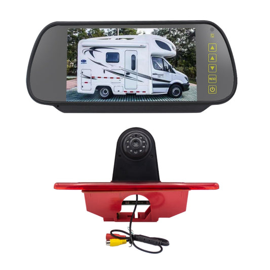 PZ465 Car Waterproof Brake Light View Camera + 7 inch Rearview Monitor for Citroen / Peugeot / Toyota - Rear View Cameras by buy2fix | Online Shopping UK | buy2fix