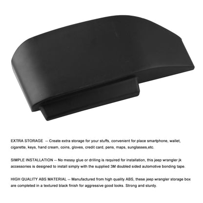 GearTray Gear Shifter Console Side Storage Box Manual Transmission Side Organizer Tray for Jeep Wrangler JK by buy2fix