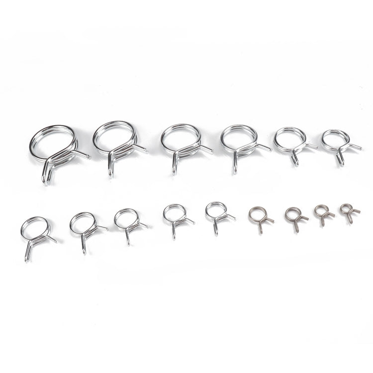 180 PCS Double Wire Spring Tube Clamp Water Pipe Clamps, Size: 5-24mm - Booster Cable & Clip by buy2fix | Online Shopping UK | buy2fix