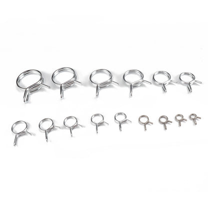 180 PCS Double Wire Spring Tube Clamp Water Pipe Clamps, Size: 5-24mm - Booster Cable & Clip by buy2fix | Online Shopping UK | buy2fix