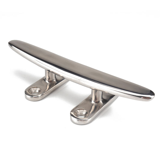 Marine Stainless Steel Flat Top 4 inch Base Boat Cleats Dock with Screws - Locks & Hasps by buy2fix | Online Shopping UK | buy2fix