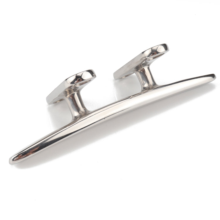 Marine Stainless Steel Flat Top 4 inch Base Boat Cleats Dock with Screws - Locks & Hasps by buy2fix | Online Shopping UK | buy2fix