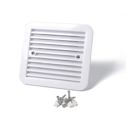 12V White Air Vent with Fan RV Trailer Caravan Gale Side Air Ventilation(White) - Air Conditioning System by buy2fix | Online Shopping UK | buy2fix