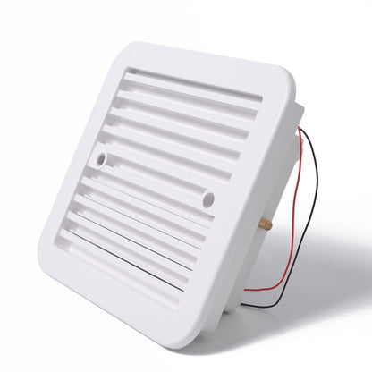 12V White Air Vent with Fan RV Trailer Caravan Mute Side Air Ventilation - Air Conditioning System by buy2fix | Online Shopping UK | buy2fix