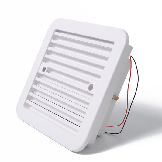 12V White Air Vent with Fan RV Trailer Caravan Mute Side Air Ventilation - Air Conditioning System by buy2fix | Online Shopping UK | buy2fix