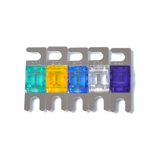 5 PCS Car Audio AFS Mini ANL 30A 40A 60A 80A 100Amp Fuse Nicked Plated - Fuse by buy2fix | Online Shopping UK | buy2fix