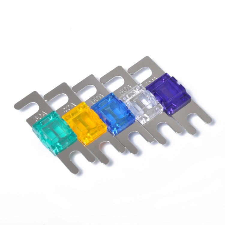 5 PCS Car Audio AFS Mini ANL 30A 40A 60A 80A 100Amp Fuse Nicked Plated - Fuse by buy2fix | Online Shopping UK | buy2fix