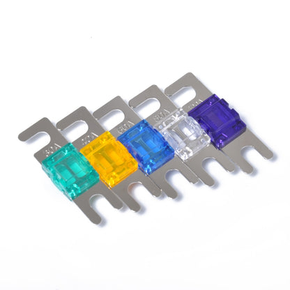 5 PCS Car Audio AFS Mini ANL 30A 40A 60A 80A 100Amp Fuse Nicked Plated - Fuse by buy2fix | Online Shopping UK | buy2fix