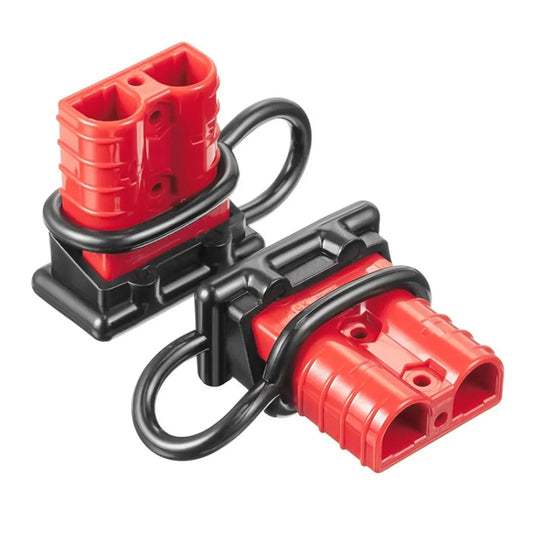 50Amp Battery Quick Connerctor Plug + Dust Cover for Car Caravan - Booster Cable & Clip by buy2fix | Online Shopping UK | buy2fix