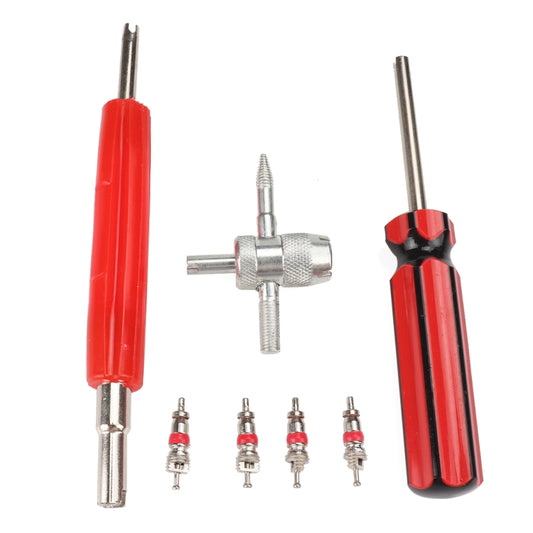 Tire Removal Tool + Tire Valve Set for Car Trunk Motorcycles - Tire Repair & Installation Tools by buy2fix | Online Shopping UK | buy2fix