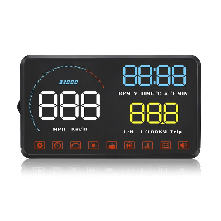 A9 5.5 inch Universal Car OBD2 HUD Vehicle-mounted Head Up Display (Blue) by buy2fix