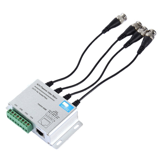 HD204A-F HD-CVI/TVI/AHD CCTV 4CH UTP Passive Video Balun - Video Balun by buy2fix | Online Shopping UK | buy2fix