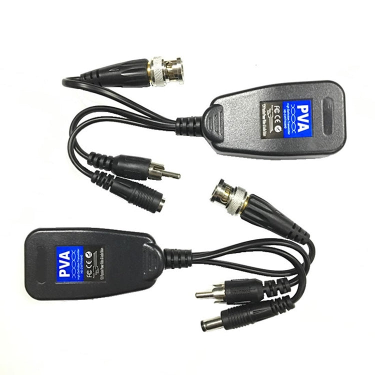2 PCS Anpwoo 205PVA 3 in 1 Power + Video + Audio Balun HD-CVI/AHD/CVI Passive Twisted Transceiver by Anpwoo