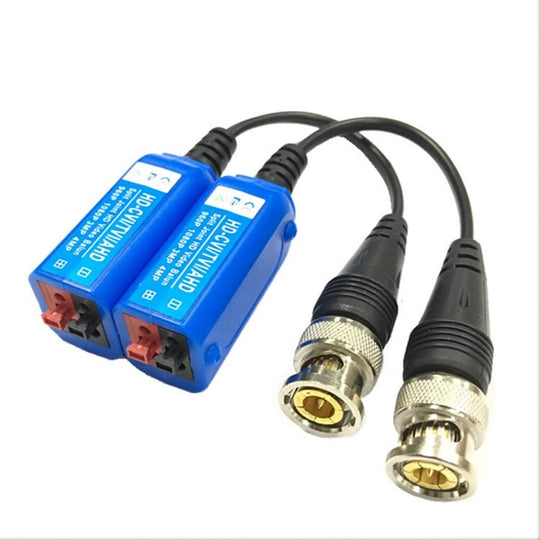 2 PCS Anpwoo 210C Spliceable Screwless-type Coaxial HD-CVI/AHD/TVI 1CH Passive Transceiver Video Balun