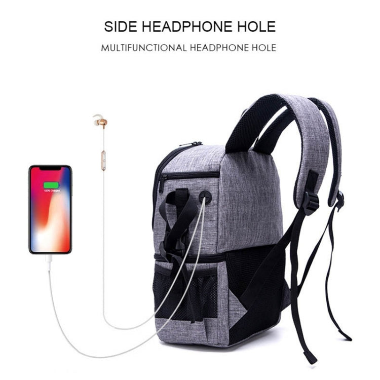 Multi-functional Waterproof Nylon Shoulder Backpack Padded Shockproof Camera Case Bag for Nikon Canon DSLR Cameras(Black) by buy2fix