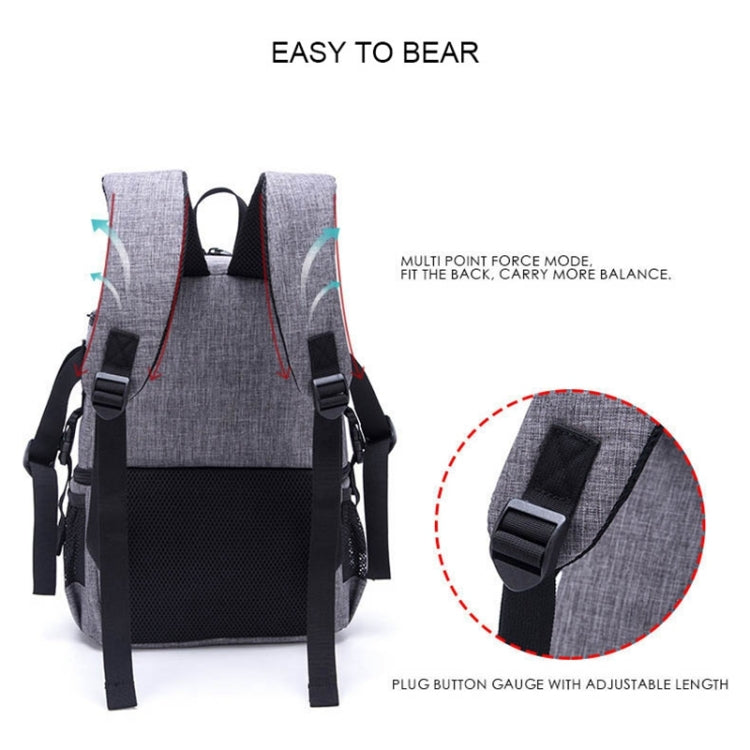 Multi-functional Waterproof Nylon Shoulder Backpack Padded Shockproof Camera Case Bag for Nikon Canon DSLR Cameras(Black) by buy2fix