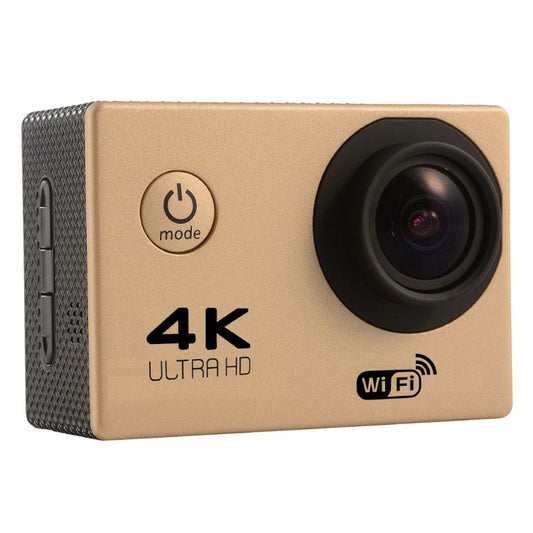 F60 2.0 inch Screen 170 Degrees Wide Angle WiFi Sport Action Camera Camcorder with Waterproof Housing Case, Support 64GB Micro SD Card(Gold) - Sports Camera by buy2fix | Online Shopping UK | buy2fix