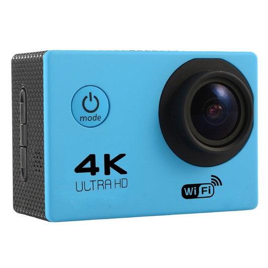 F60 2.0 inch Screen 170 Degrees Wide Angle WiFi Sport Action Camera Camcorder with Waterproof Housing Case, Support 64GB Micro SD Card(Blue) - Sports Camera by buy2fix | Online Shopping UK | buy2fix