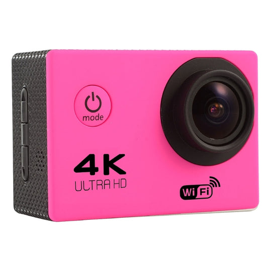 F60 2.0 inch Screen 170 Degrees Wide Angle WiFi Sport Action Camera Camcorder with Waterproof Housing Case, Support 64GB Micro SD Card(Magenta) - Sports Camera by buy2fix | Online Shopping UK | buy2fix