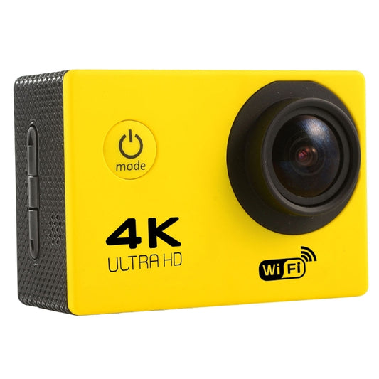 F60 2.0 inch Screen 170 Degrees Wide Angle WiFi Sport Action Camera Camcorder with Waterproof Housing Case, Support 64GB Micro SD Card(Yellow) - Sports Camera by buy2fix | Online Shopping UK | buy2fix