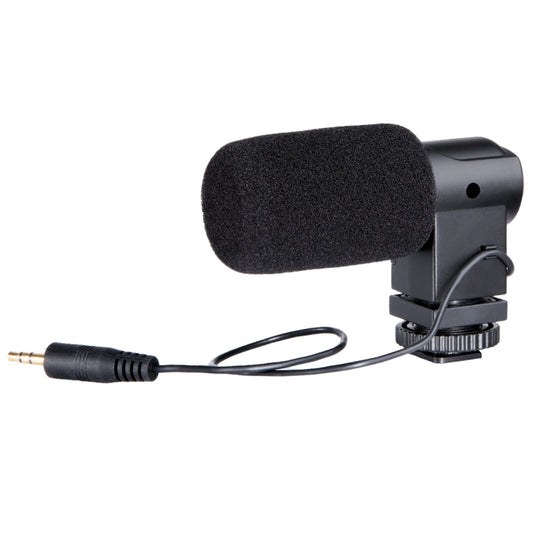 BOYA BY-V01 Stereo X/Y Condenser Microphone with Integrated Shock Mount Cold-shoe Mount & Windshield for Smartphones, DSLR Cameras and Video Cameras(Black) - Camera Microphone by buy2fix | Online Shopping UK | buy2fix