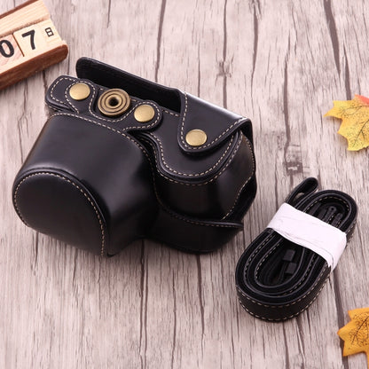 Full Body Camera PU Leather Case Bag with Strap for Sony A6000 / A6300 / Nex 6(Black) by buy2fix