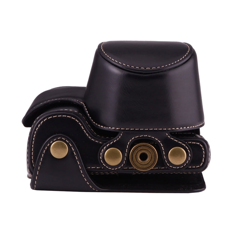 Full Body Camera PU Leather Case Bag with Strap for Sony A6000 / A6300 / Nex 6(Black) by buy2fix