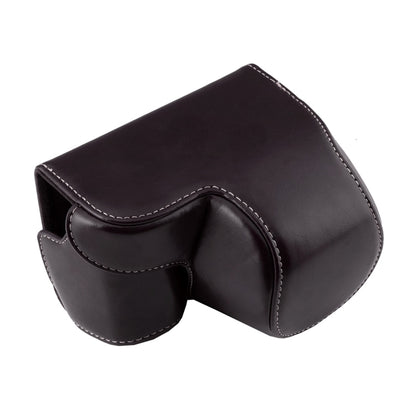 Full Body Camera PU Leather Case Bag with Strap for Sony A6000 / A6300 / Nex 6(Black) by buy2fix