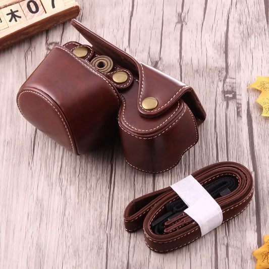 Full Body Camera PU Leather Case Bag with Strap for Sony A6000 / A6300 / Nex 6(Coffee) by buy2fix