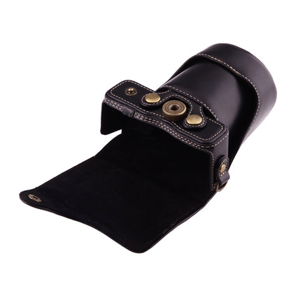 Full Body Camera PU Leather Case Bag with Strap for Canon EOS M10(Black) by buy2fix