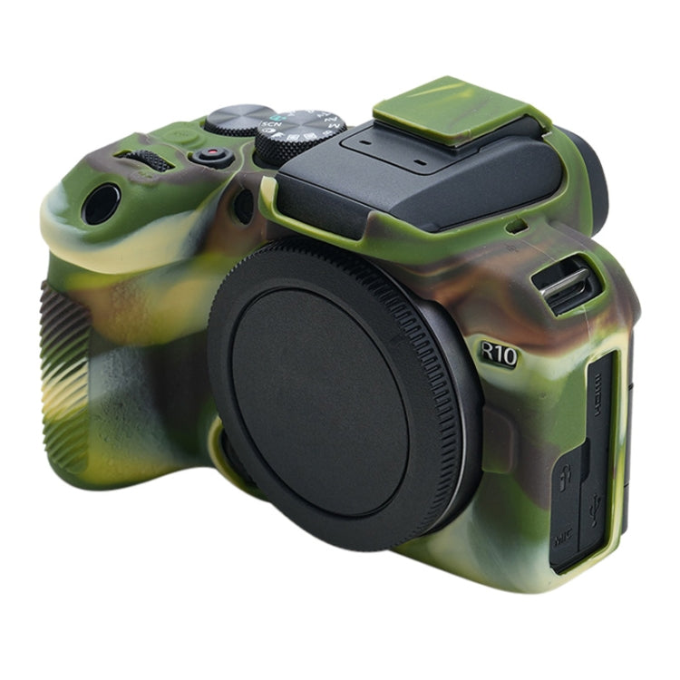 For Canon EOS R10 Soft Silicone Protective Case (Camouflage) by buy2fix