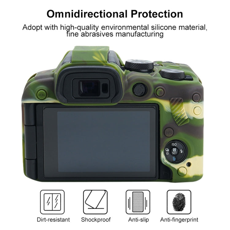 For Canon EOS R10 Soft Silicone Protective Case (Camouflage) by buy2fix