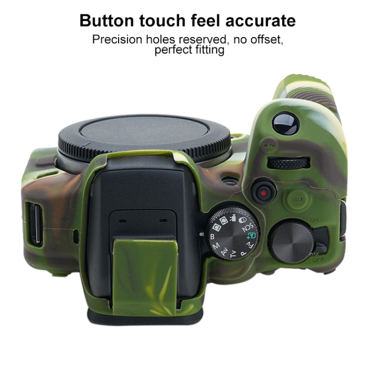 For Canon EOS R10 Soft Silicone Protective Case (Camouflage) by buy2fix