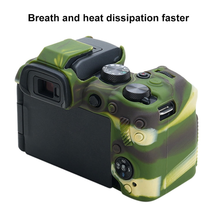 For Canon EOS R10 Soft Silicone Protective Case (Camouflage) by buy2fix