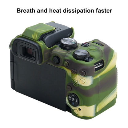 For Canon EOS R10 Soft Silicone Protective Case (Camouflage) by buy2fix