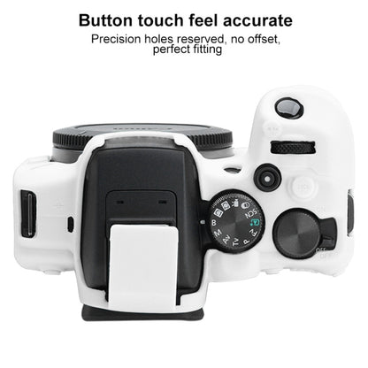 For Canon EOS R10 Soft Silicone Protective Case (White) by buy2fix