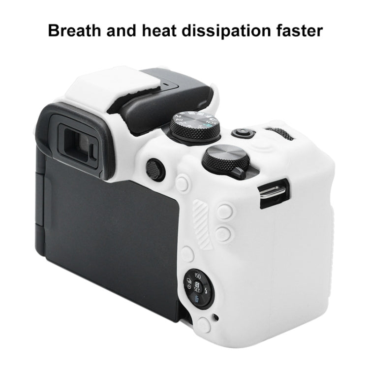 For Canon EOS R10 Soft Silicone Protective Case (White) by buy2fix