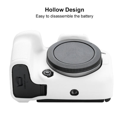 For Canon EOS R10 Soft Silicone Protective Case (White) by buy2fix
