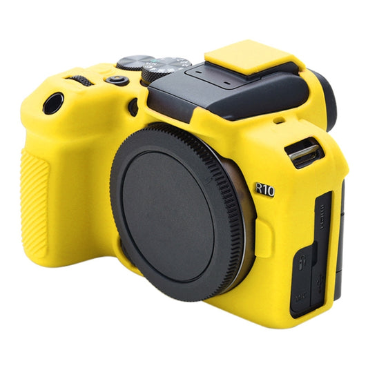 For Canon EOS R10 Soft Silicone Protective Case (Yellow) - Protective Case by buy2fix | Online Shopping UK | buy2fix