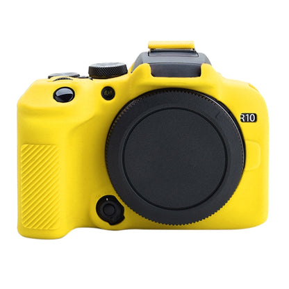 For Canon EOS R10 Soft Silicone Protective Case (Yellow) - Protective Case by buy2fix | Online Shopping UK | buy2fix