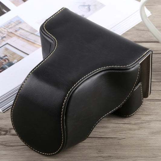 Full Body Camera PU Leather Case Bag with Strap for Fujifilm X-A5 (Black) by buy2fix